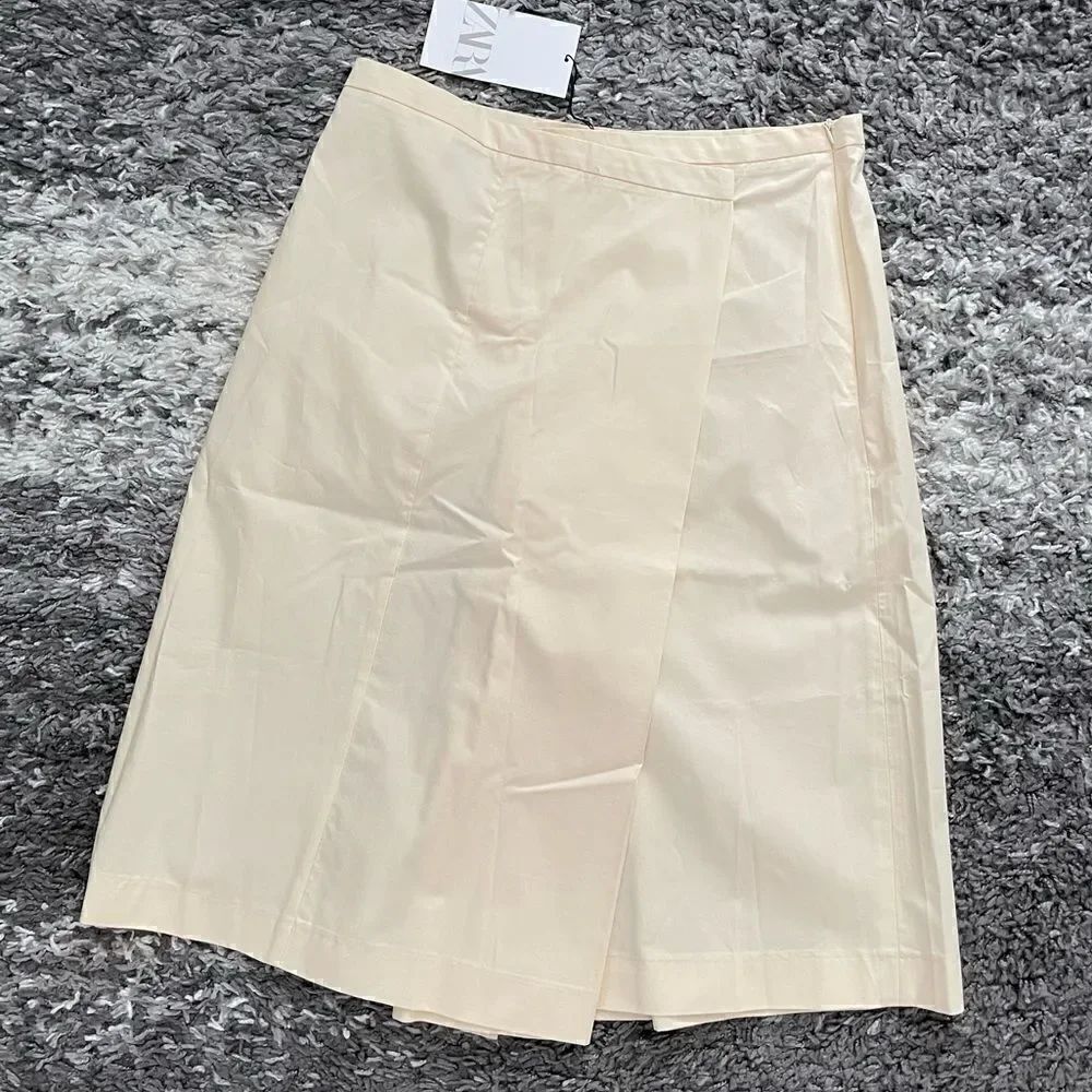 NWT Zara Long Pareo Style Shorts